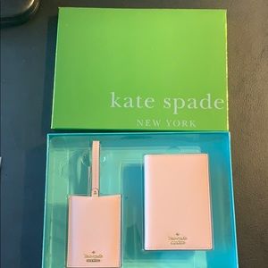 Kate Spade passport holder and luggage tag